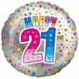 21st Happy Birthday Balloon Small Image