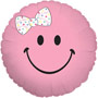 Baby Girl Smiley Balloon Small Image