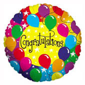 Congratulations Foil Balloons including Congratulations You've Passed - Size: 45 x 45 cm for Nottingham and UK tracked delivery.