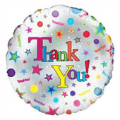 Thank You Foil Balloons - Size: 45 x 45 cm for Nottingham and UK tracked delivery.