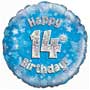 14th Birthday Boy Balloon Small Image