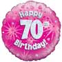 70th Birthday Girl Balloon