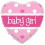 Baby Girl Pink Heart Balloon