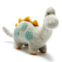 Knitted Organic Cotton Diplodocus Dinosaur - Small Small Image
