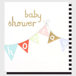 Bunting Baby Shower Card
