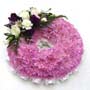 Funeral Wreath Ring Mauve Base Small Image