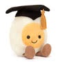 Jellycat Amuseable New Plush Designs including Graduation, Scuba, Bride and Groom Boiled Eggs, Sandcastle and the Cream Heart Bag.