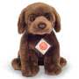 Labrador Sitting Dark Brown 25cm Soft Toy Small Image