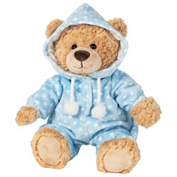 Pyjama Bear Blue 30cm