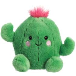 Aurora Palm Pals Prickles Cactus. An adorable succulent that comes with super soft dark green fur, embroidered details and rosy cheeks. Finished with a fluffy hot pink updo and cute smile.