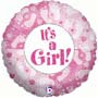 Baby Girl Footprints Balloon Small Image