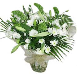 Flowers Pure White Flower Bouquet
