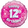12th Birthday Girl Balloon Small Image