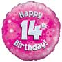 14th Birthday Girl Balloon