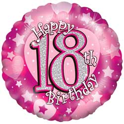 18th Birthday Pink Balloon