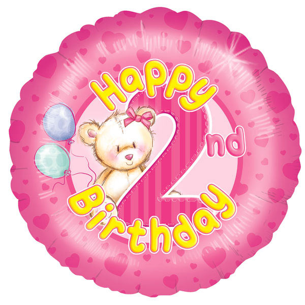 Balloons 2nd Birthday Girl Balloon