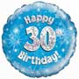 30th Birthday Boy Balloon Small Image
