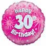 30th Birthday Girl Balloon Small Image