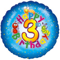 3rd Birthday Boy Balloon