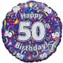 50th Birthday Balloon Small Image