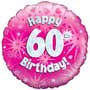 60th Birthday Girl Balloon Small Image