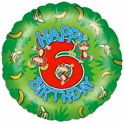 6th Birthday Boy Balloon