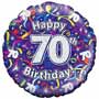 70th Birthday Balloon Small Image
