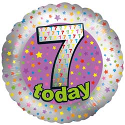 7 Today Birthday Balloon