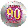 90th Birthday Balloon Small Image