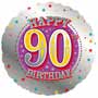 Balloons 90th Birthday Balloon Uninflated