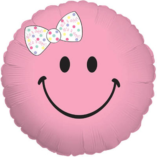 BalloonsBaby Girl Smiley Balloon