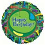 Balloons Birthday Golfer Foil Balloon Uninflated