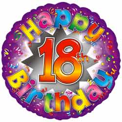 Happy 18th Birthday Balloon