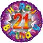 21st Birthday Balloon  Small Image