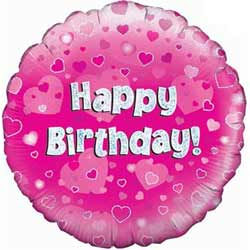 Happy Birthday Pink Balloon