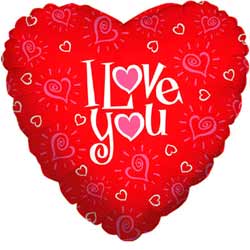 Hearts I Love You Balloon
