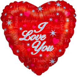 Sparkling I Love You Balloon