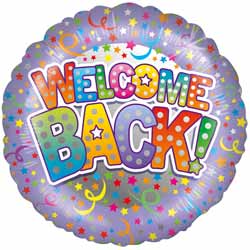 Welcome Back Foil Balloon