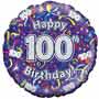 Balloons 100th Birthday Balloon Uninflated