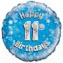 Balloons 11th Birthday Boy Balloon Uninflated