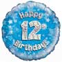 12th Birthday Boy Balloon
