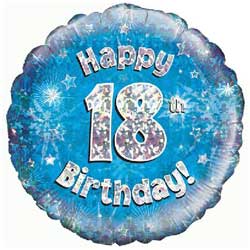 Oaktree UK 18th Birthday Boy Balloon