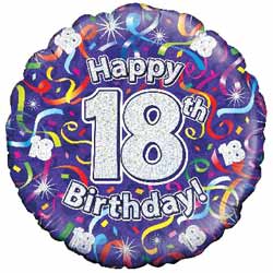 Oaktree UK 18th Birthday Balloon