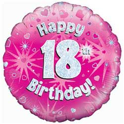 18th Birthday Girl Balloon