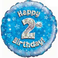 Oaktree UK 2nd Birthday Boy Balloon