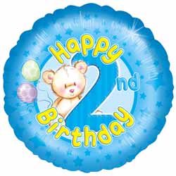 Oaktree UK 2nd Birthday Boy Balloon