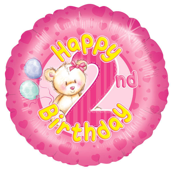 Balloons2nd Birthday Girl Balloon
