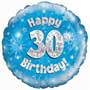 Balloons 30th Birthday Boy Balloon Uninflated