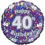 40th Birthday Balloon Small Image