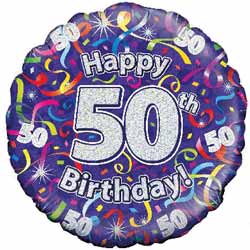 Oaktree UK 50th Birthday Balloon